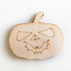 pumpkin, frowning pumpkin, halloween - Laser Cut Unfinished Wooden Shapes Craft Supply DIY, Plywood DIY 3mm