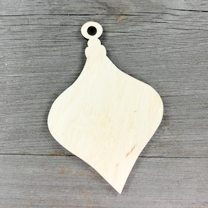 Christmas wooden ornament shape for Christmas tree, Laser Cut Unfinished Wooden Shapes Craft Supply DIY, not painted, 0000043