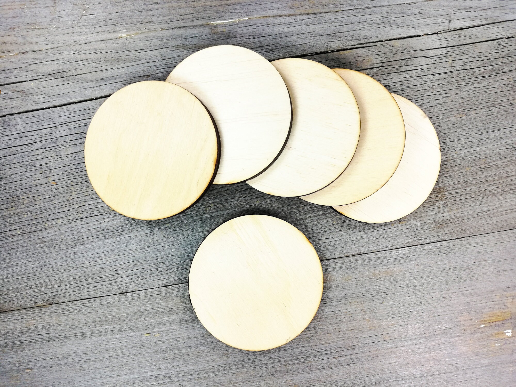 Circle Wooden Shape, Geometric Shapes, Round Wooden Cutouts, Laser Cut ...
