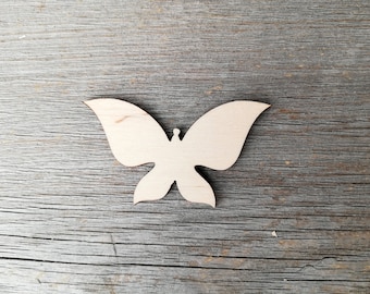 Butterfly wooden laser cut shapes blanks for DIY projects, unpainted, wooden shape, Wall decor, Craft Supply DIY, not painted, 0000191