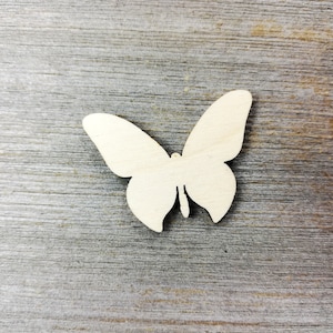 Motyl niedokończony drewniany kształt ozdoba, Laserowo wycinane drewniane kształty, Materiały do majsterkowania DIY, nie malowane, 0000007