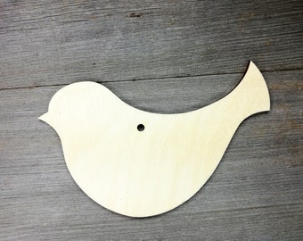 10x Wooden Simple Bird Craft Shape Plywood Laser Cut Out Unfinished Wood Shape Craft Supply DIY 3mm