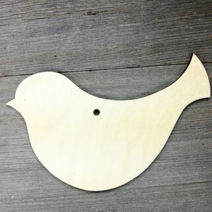 Simple Bird - forme di legno tagliate al laser, forma di ritagli di legno tagliati al laser, forniture artigianali non finite fai da te non dipinte 0000001