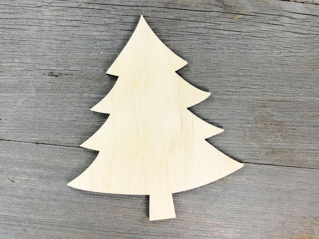 Christmas Tree Laser Cut Shape Evergreen Tree Cut Out Pine Etsy