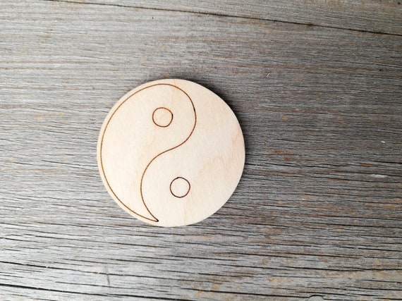 Sign Yin Yang - Laser Cut Out Unfinished Wood Craft Shape SGN21 Sign Yin Yang - Laser Cut Out Unfinished Wood Craft Shape SGN21