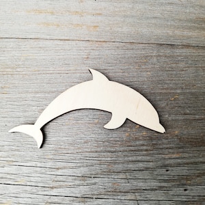 Dolphins - Laser Cut Out Unfinished Wood Craft Shape SEA18 Dolphins - Laser Cut Out Unfinished Wood Craft Shape SEA18