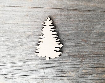 Christmas tree wooden shape, Evergreen tree cut out, Pine tree wooden laser cut shape, wooden cutouts, unfinished, plywood shapes 0000026-1