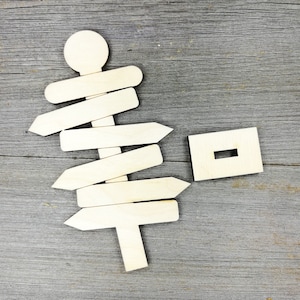 Signpost, directional signpost, fingerpost for tiered trays, laser cut, wooden, unpainted, unfinished, shapes - 00000050