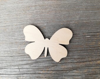 Butterfly wooden blanks for DIY projects, unpainted, wooden shape laser cut shapes, Wall decor, Craft Supply DIY, not painted, 0000188
