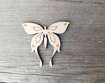 Butterfly unfinished Wooden shapes ornament Craft Supply DIY, Wall decor, Laser Cut Wooden Shapes, not painted, 0000185
