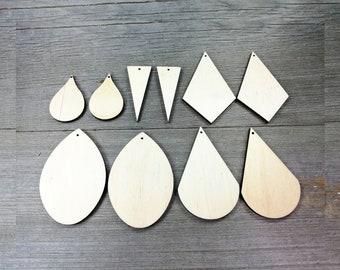 Wooden Earrings Blanks, laser cut earrings, Earrings Cutout unfinished Wooden Shapes, DYI, not painted, Wood earring bases jewellery-0000019