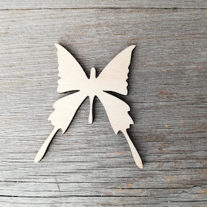Butterfly unfinished Wooden shapes ornament, Wall decor, Laser Cut Wooden Shapes, Craft Supply DIY, not painted, 0000183
