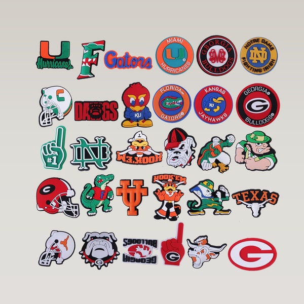 Rugby Jibbitz Croc Etsy