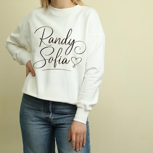 Randy Women Hoodie, Custom Text Hoodie, Matching Sweatshirt,   Front Matching Hoodie Sweatshirt, Custom Sweatshirt Hoodie, Custom Gift