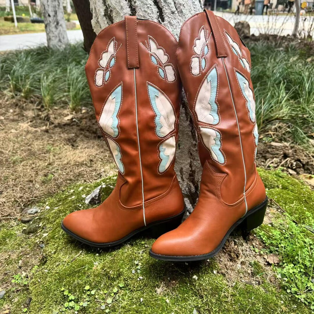 Butterfly Cowgirl Boots main image 1