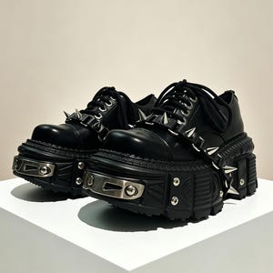 Gotiska platåstövlar för kvinnor, Punk-stil ankelstövlar, Punkskor med grov sula, Gotiska Mary Jane-platåstövlar för kvinnor, Gotiska damstövlar