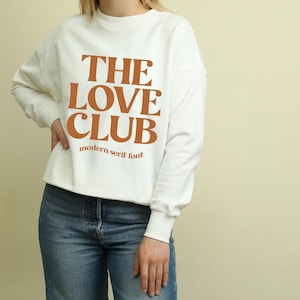 The Love Club Hoodie, Custom Text Hoodie, Personalized Text Hoodie, Your Design, Personalized Gift, Custom Text Sweatshirt