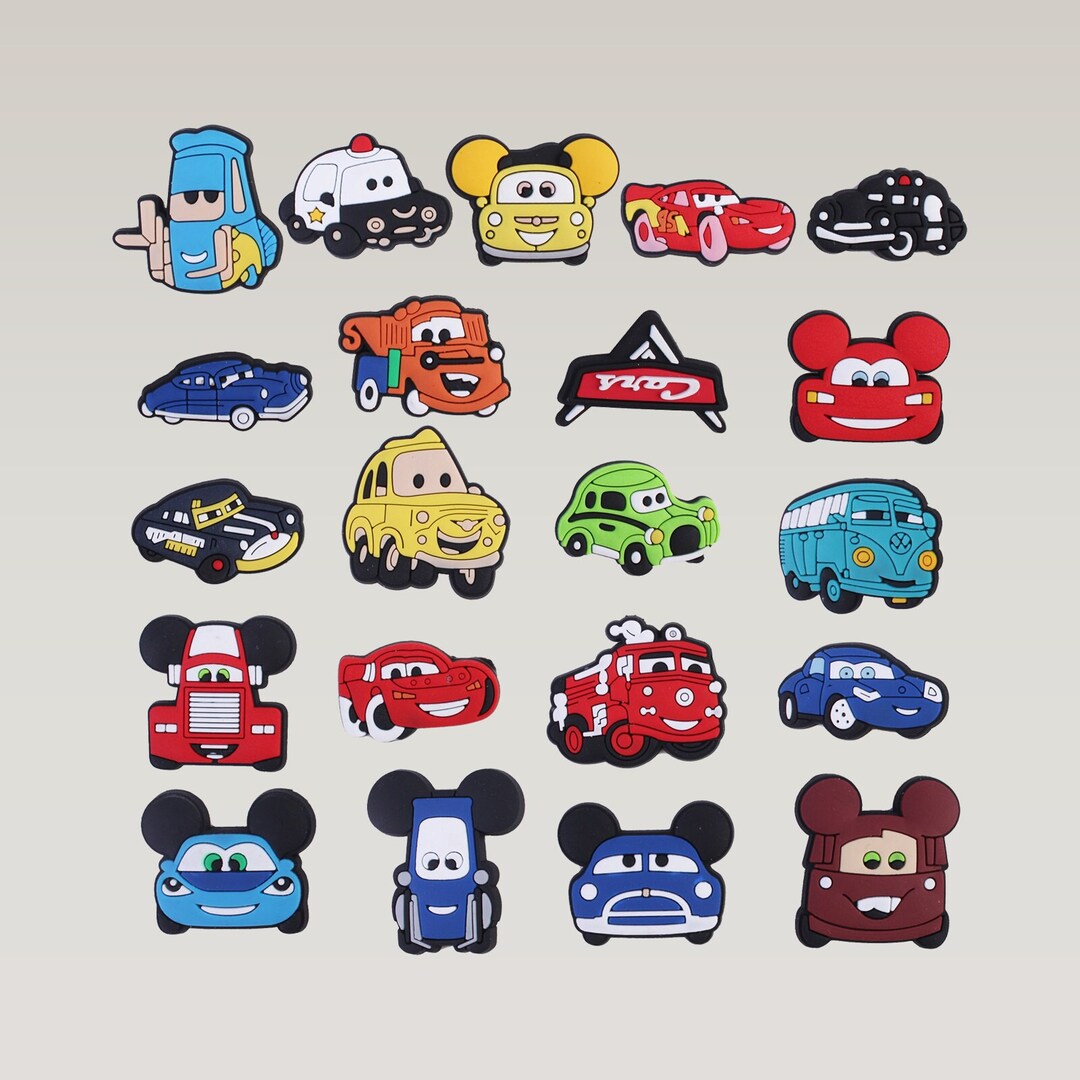 Cars Croc Charms Lightning Mcqueen Shoe Charms Karting Croc Etsy