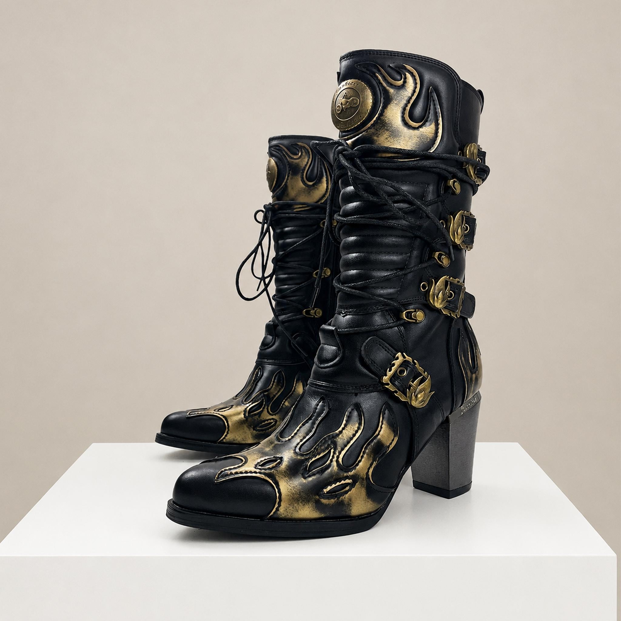 Flame Platform Boots - Etsy