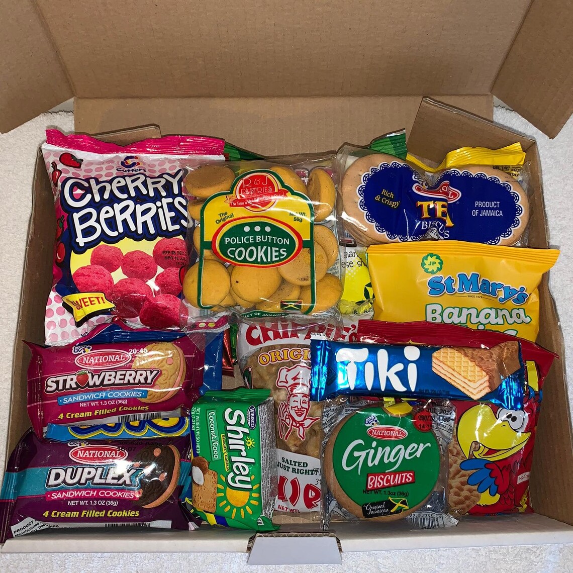 Jamaica Snack Box Caribbean Chippies Banana Chips Chee Zees Etsy