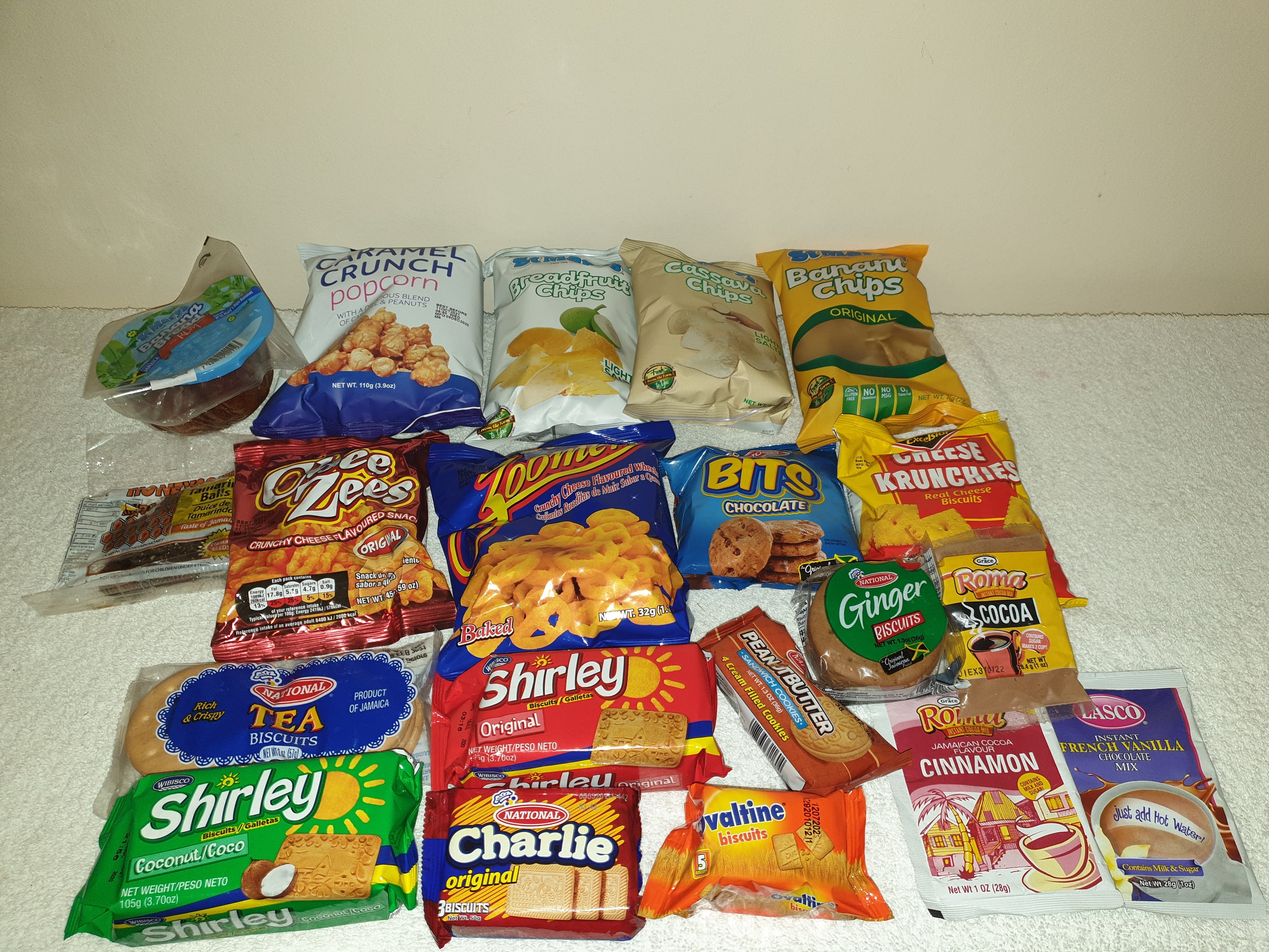 Jamaica Snack Box Caribbean Banana Chips Chee Zees Caja de Etsy