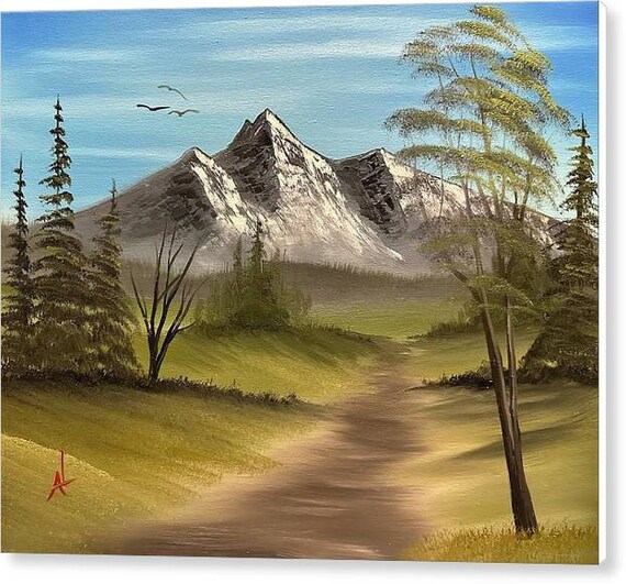 Original Oil Painting | A Scenic Mountain Path | 16 X 20