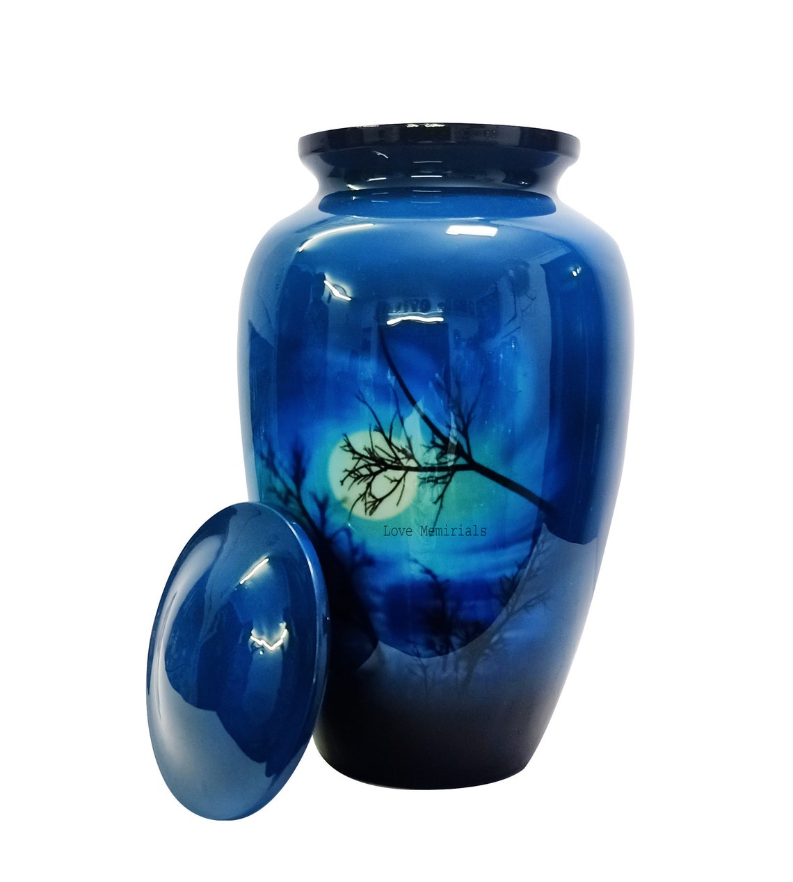 Adult Urn Lovely Moon Blue Sky Cremation UrnCremation Urns Etsy