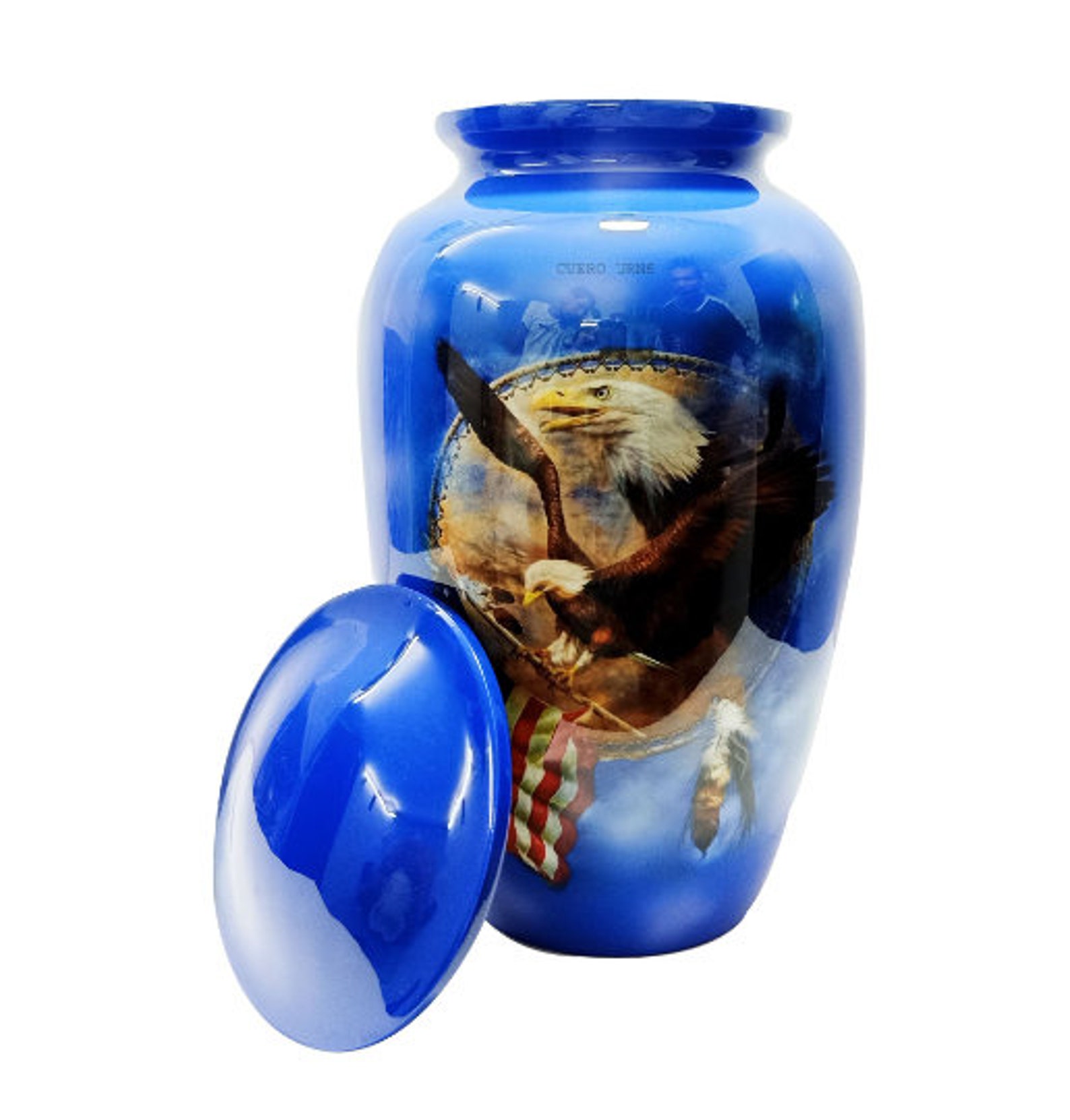Adult Urn Lovely Eagle Flying with USA Flag Cremation Urn Etsy