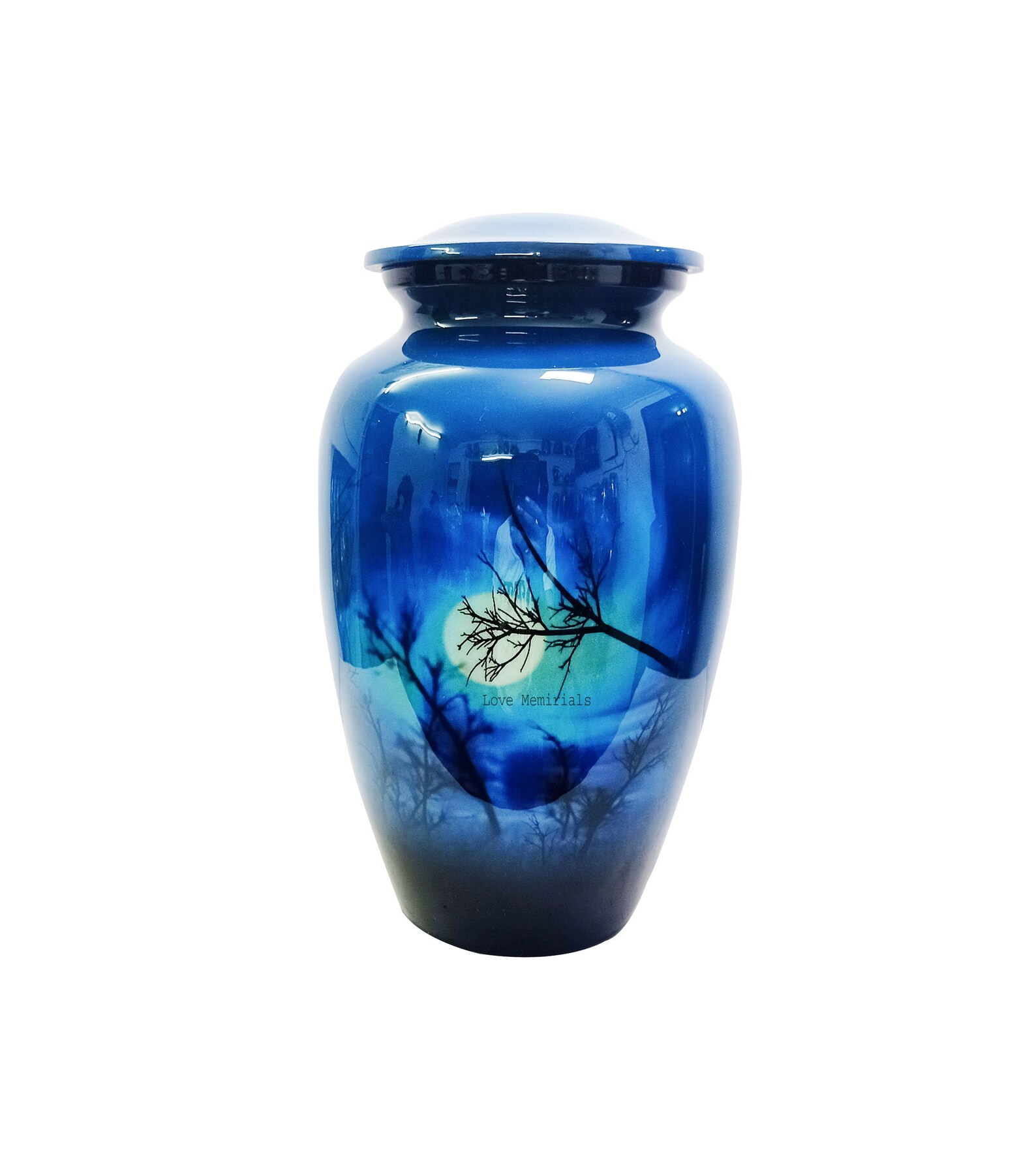 Adult Urn Lovely Moon Blue Sky Cremation UrnCremation Urns Etsy