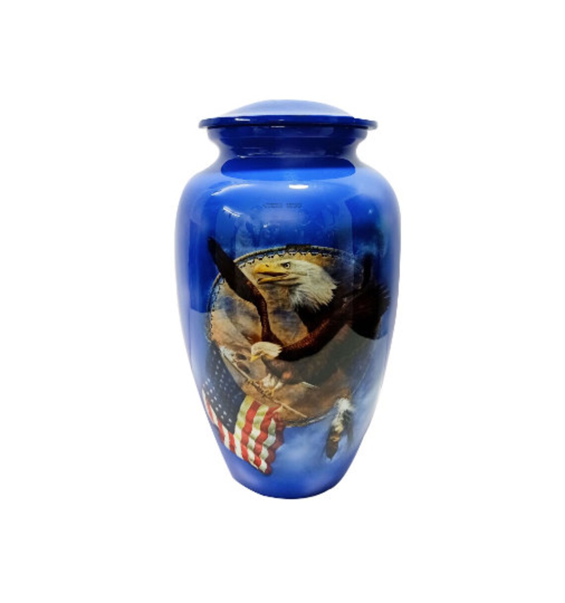 Adult Urn Lovely Eagle Flying with USA Flag Cremation Urn Etsy