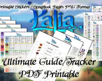 Peut inclure: Guide et suivi imprimable au format PDF pour le jeu vidéo Palia. Le guide comprend des informations sur les cultures, les objets à ramasser et les objets à collectionner. Le guide est conçu pour servir de référence et de suivi aux joueurs.