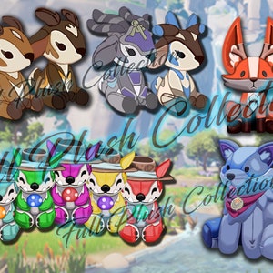 Palia Full PRINTABLE PDF Guide Artist Booklet Style All Included Sernuk Plush + Tau Plush + Chapaa Plush + Kitsuu Plush PNG