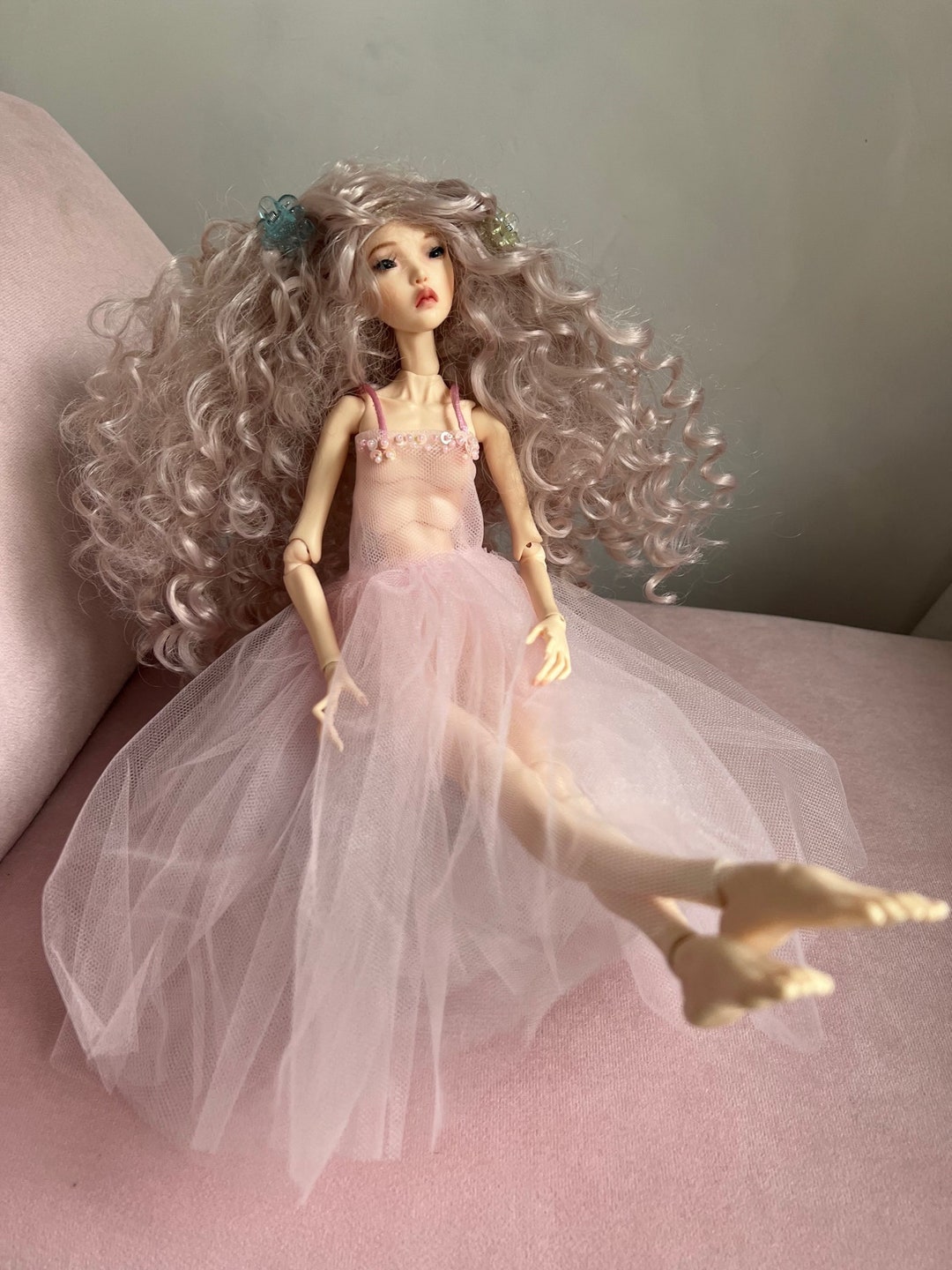 Curly Rose Wig for Popovy Doll BJD Etsy