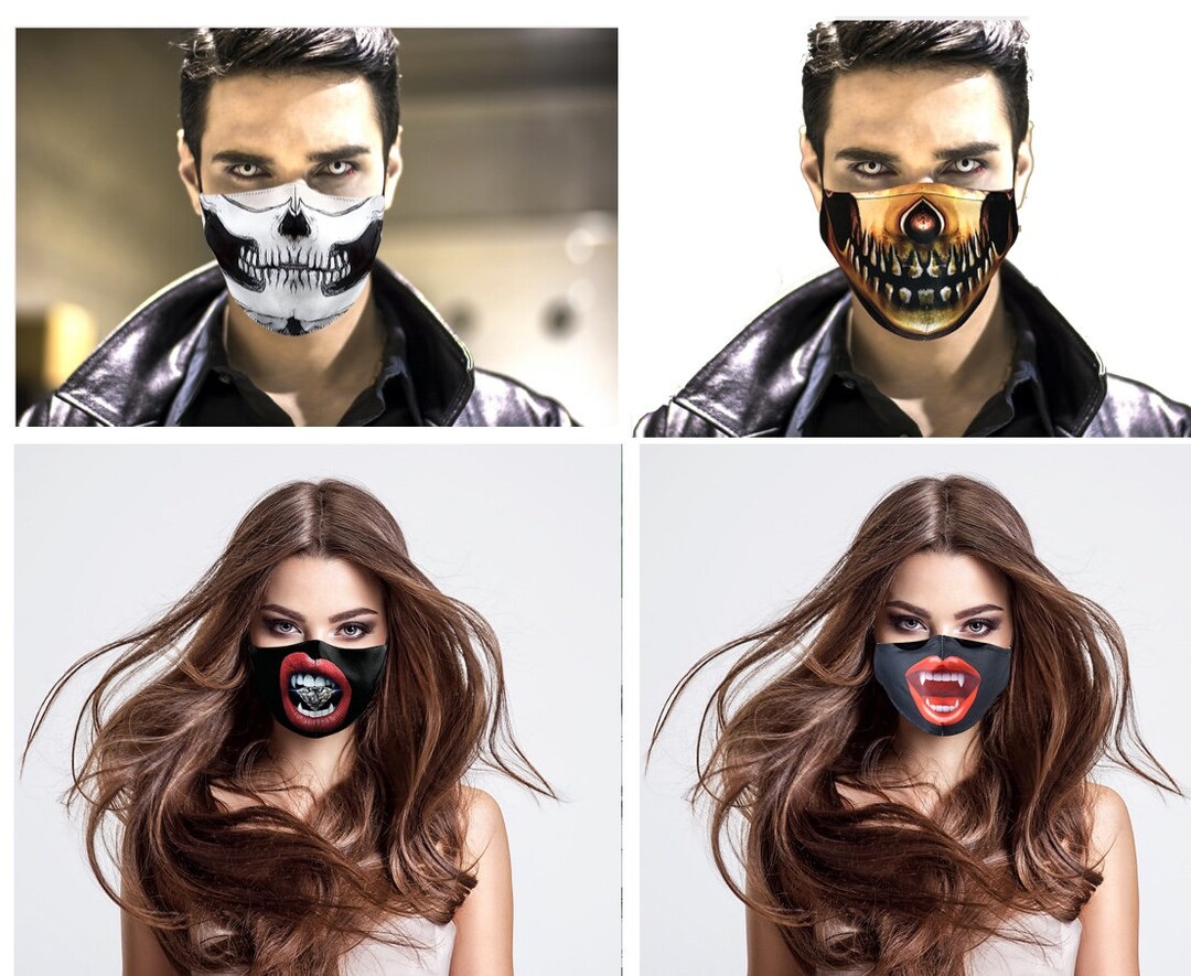 Purple Metallic Ghost Face Full Mask