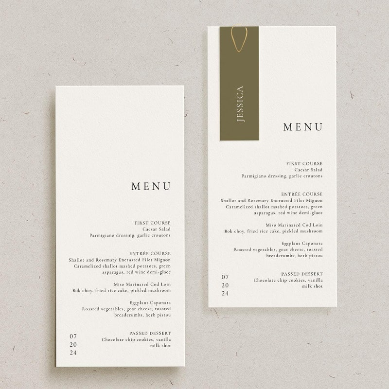 Custom Place Cards Menus Etsy