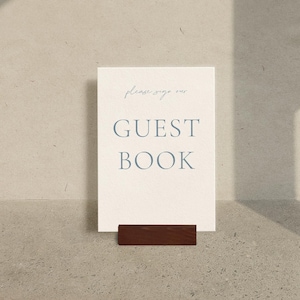 Segno del libro degli ospiti, libro degli ospiti elegante e moderno, decorazione per ricevimento, semplice e minimalista, cartoncino per tavolo da matrimonio, cancelleria per matrimonio