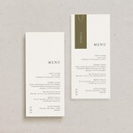 Modern Wedding Menus
