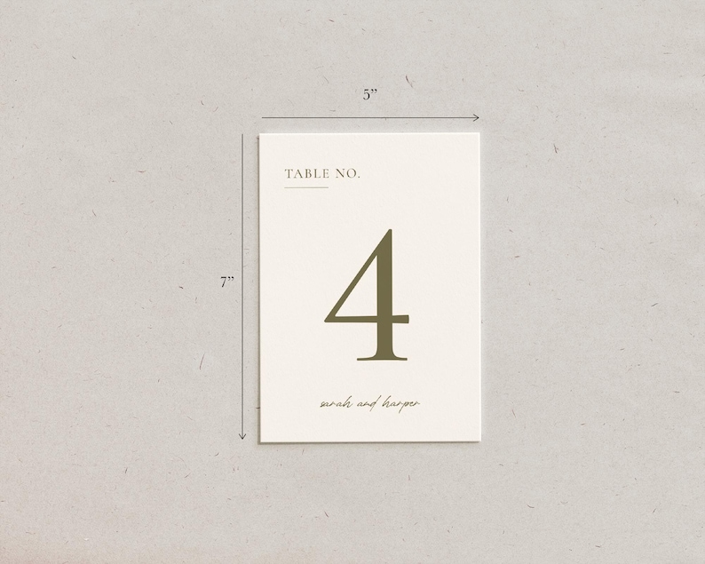 Customizable Table Numbers Custom Personalized Table Number, Elegant Modern Reception Decor ...
