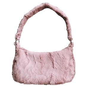 Faux Fur Baguette Bag