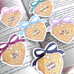 Book Trope Locket Sticker: water resistant Vinyl Decal