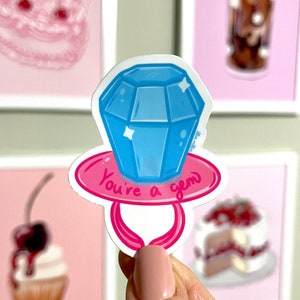 Ring Pop Vinyl Sticker – 90s Nostalgia, water resistant Laptop Decal
