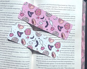 Pink Halloween Cookies Bookmark-Booklover gift