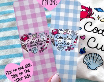 Coastal Book Club- Coastal Cutie Double Sided Bookmark-Bookish gift