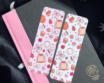 Pink Autumn Bookmark-Booklover gift