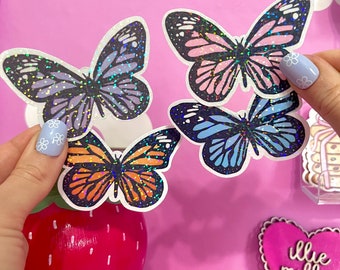 Butterfly Vinyl Sticker- Laptop Sticker- Waterbottle Sticker- Waterproof Sticker-Spring sticker