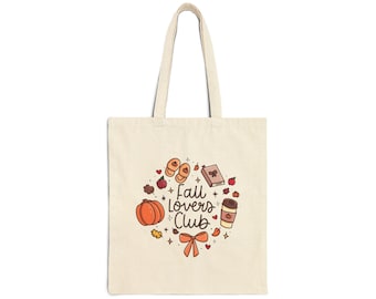 Tragetasche „Fall Lovers Club“ – Canvas-Tragetasche