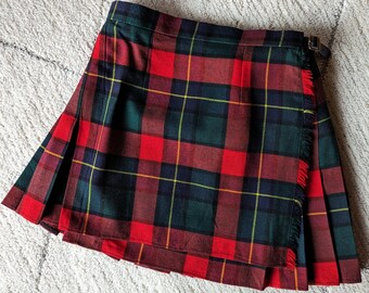 Pleated Mini Wrap Skirt Size 10-12