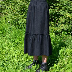 Black Ruffle Skirt Etsy New Zealand
