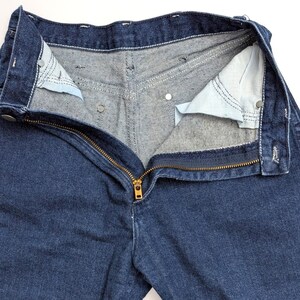 Vintage Wrangler 12MWZDL USA Made Cowboy Cut High Rise Jeans Dark Wash 7/8x32 image 11