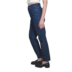 Vintage Wrangler 12MWZDL USA Made Cowboy Cut High Rise Jeans Dark Wash 7/8x32 image 5